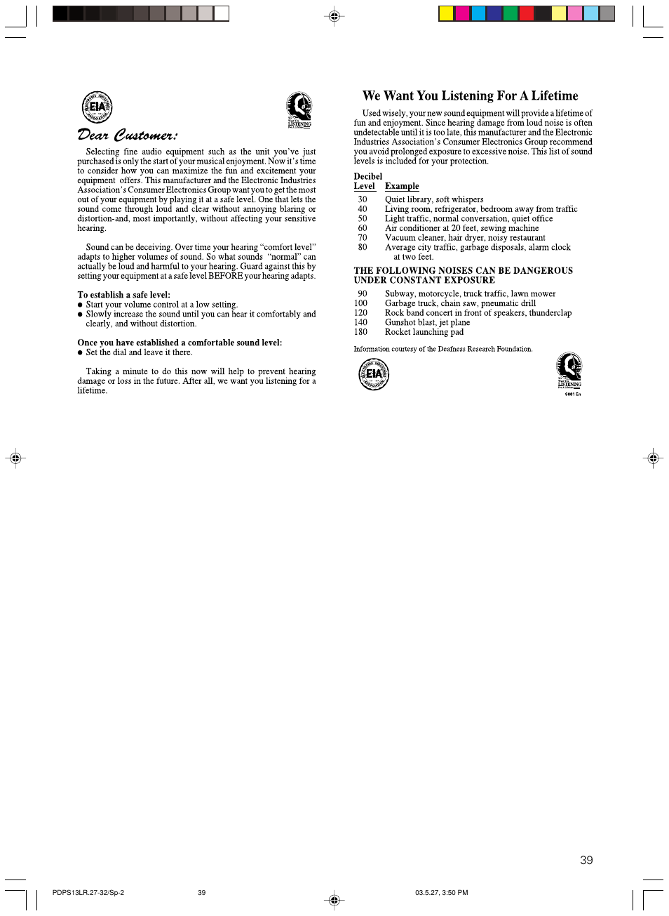 Pioneer PDP-S13-LR User Manual | Page 39 / 40