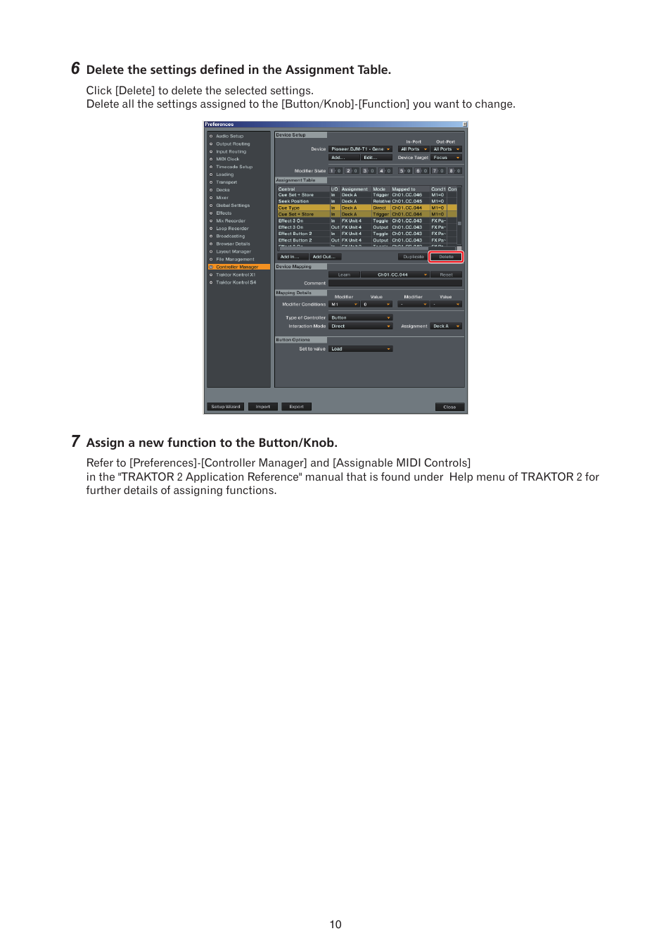 Pioneer TRAKTOR 2 DJM-T1 User Manual | Page 10 / 18