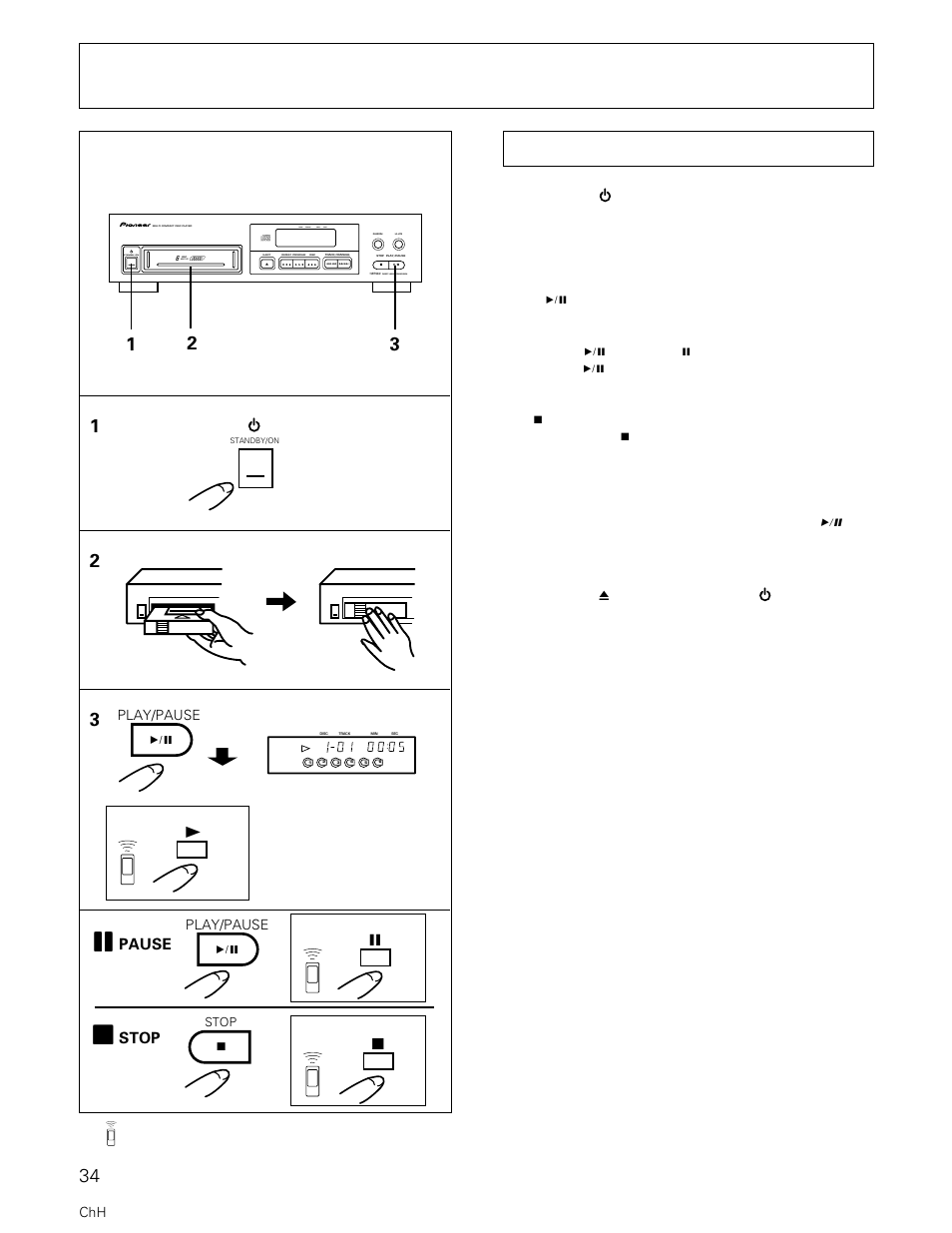 Pioneer PD-M427 User Manual | Page 34 / 40