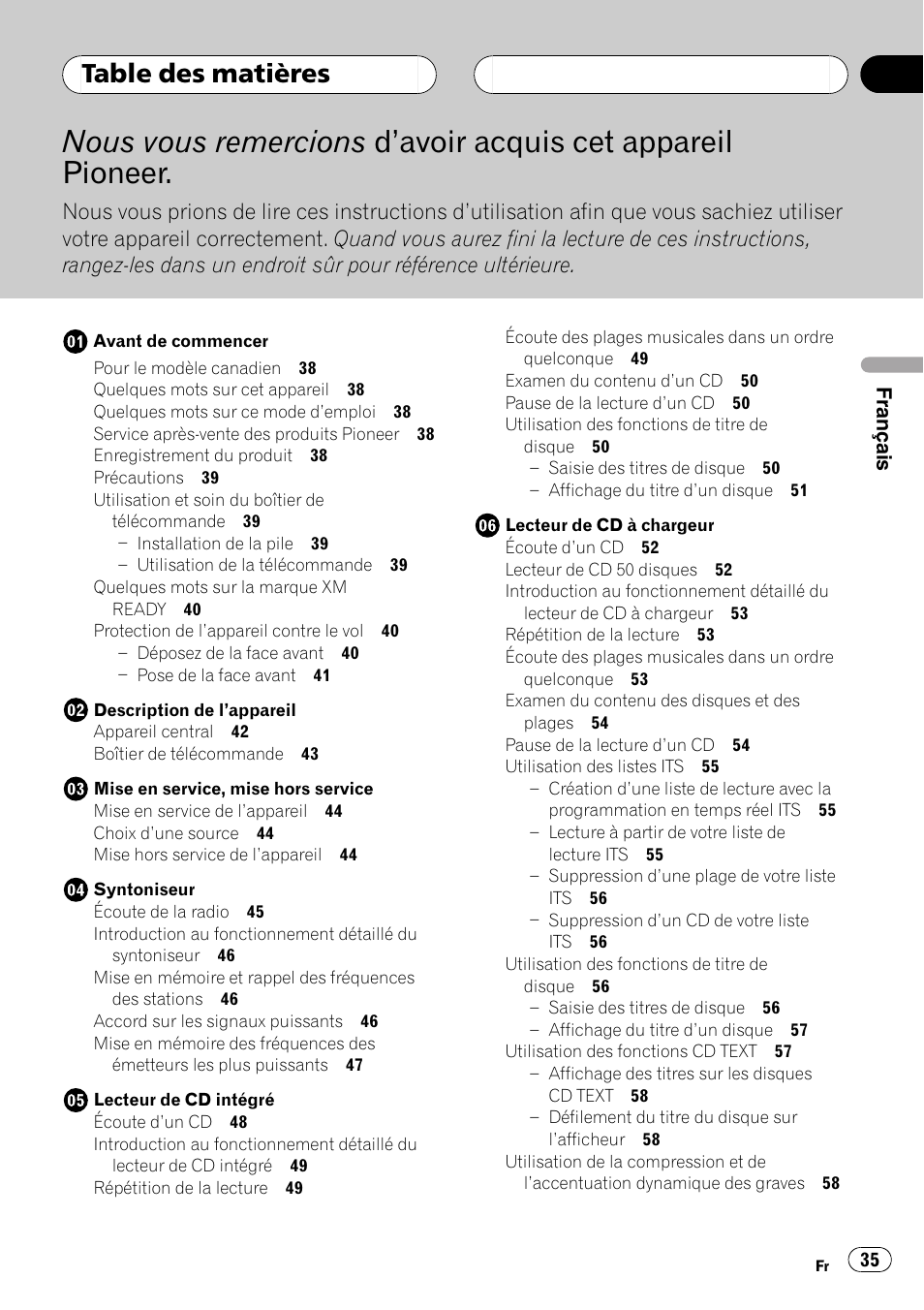 Pioneer DEH-P2600 User Manual | Page 35 / 103