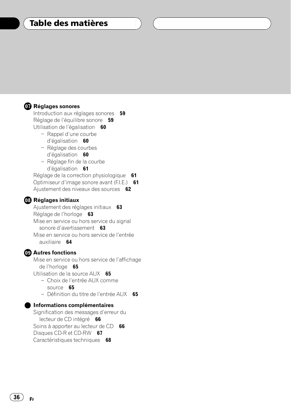 Pioneer DEH-P2600 User Manual | Page 36 / 103
