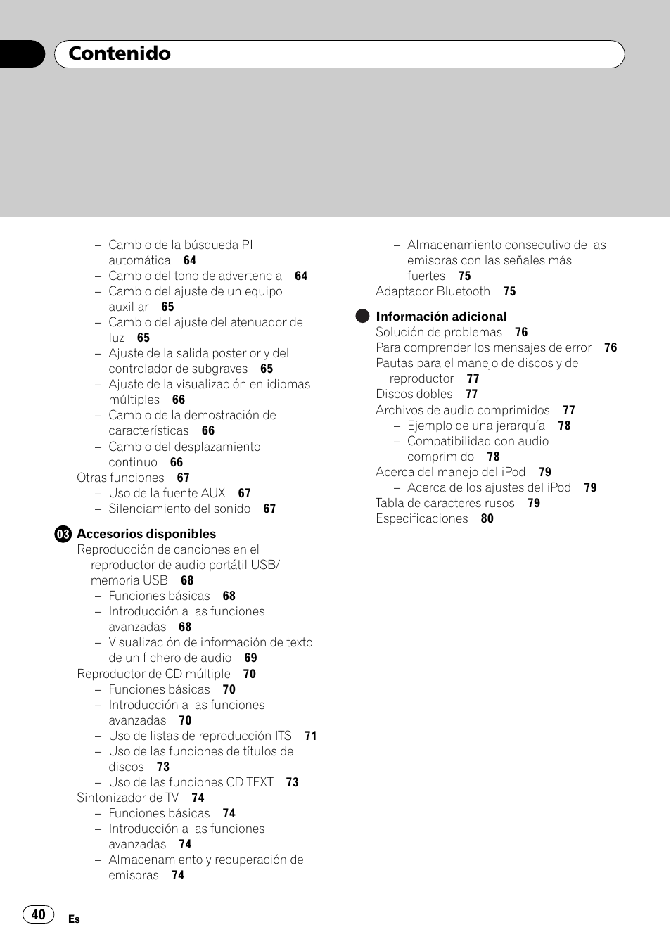 Pioneer DEH-P4900IB User Manual | Page 40 / 81