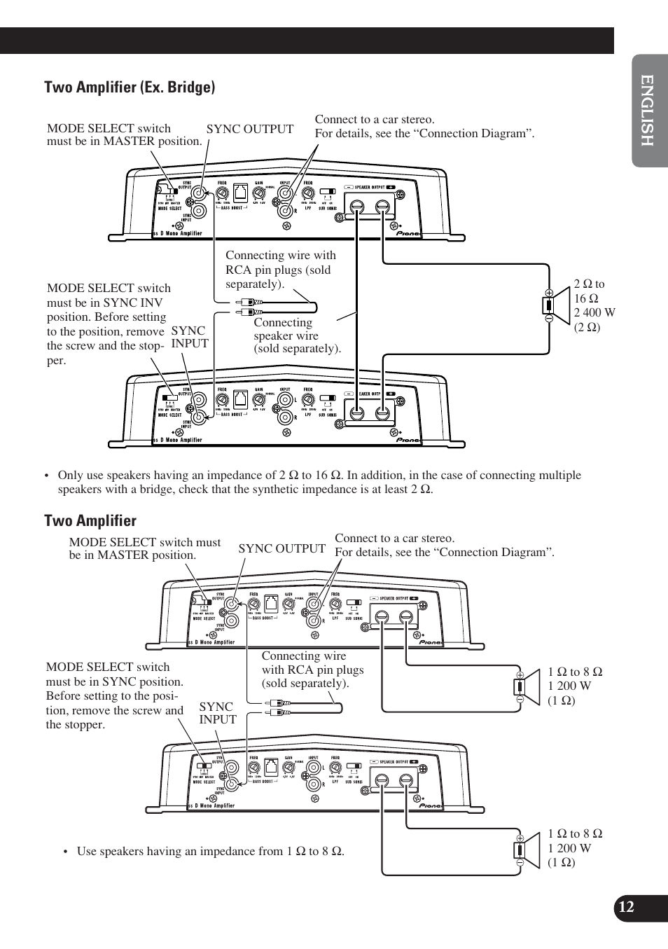 Pioneer D1200SPL User Manual | Page 13 / 128