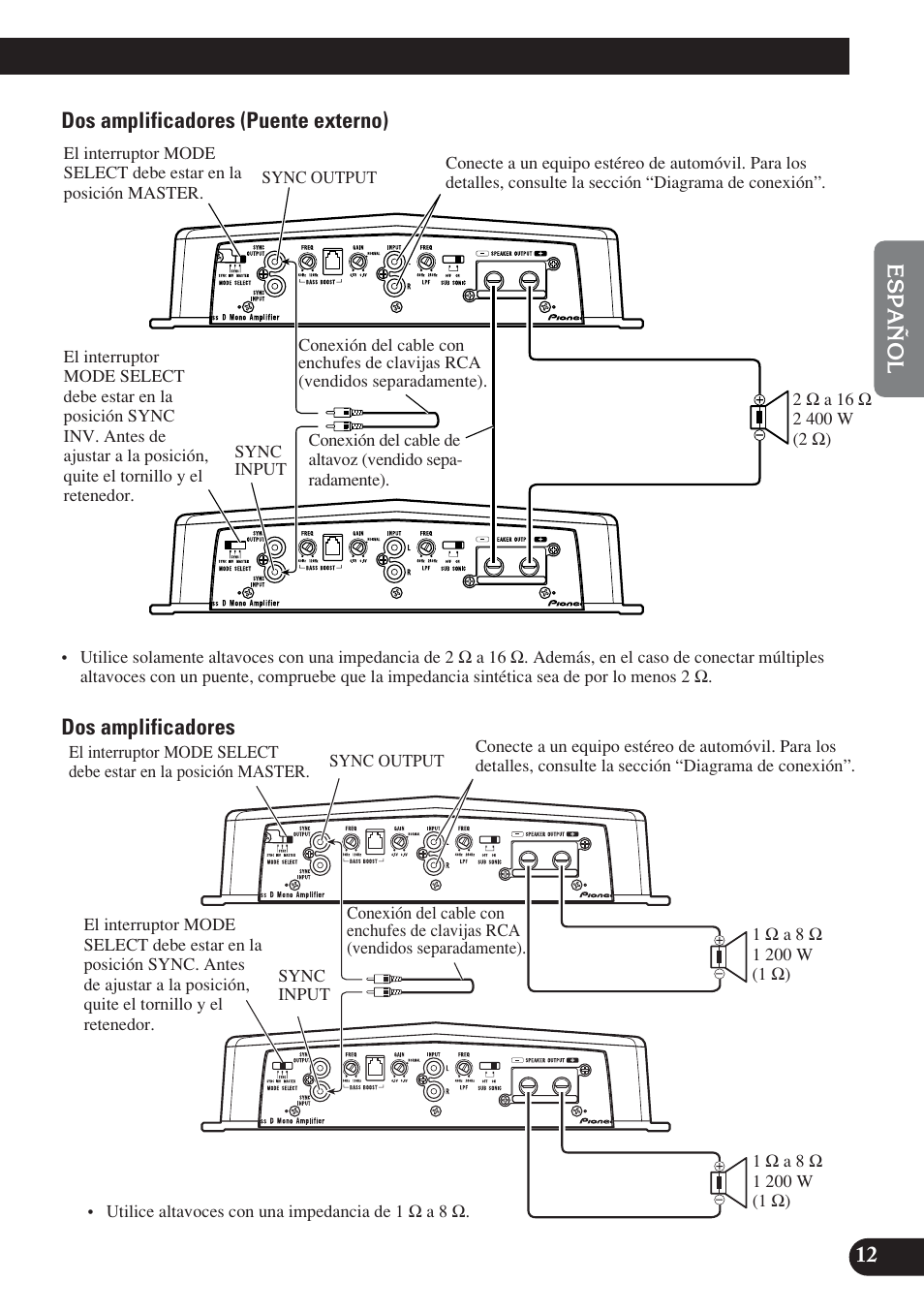 Pioneer D1200SPL User Manual | Page 31 / 128