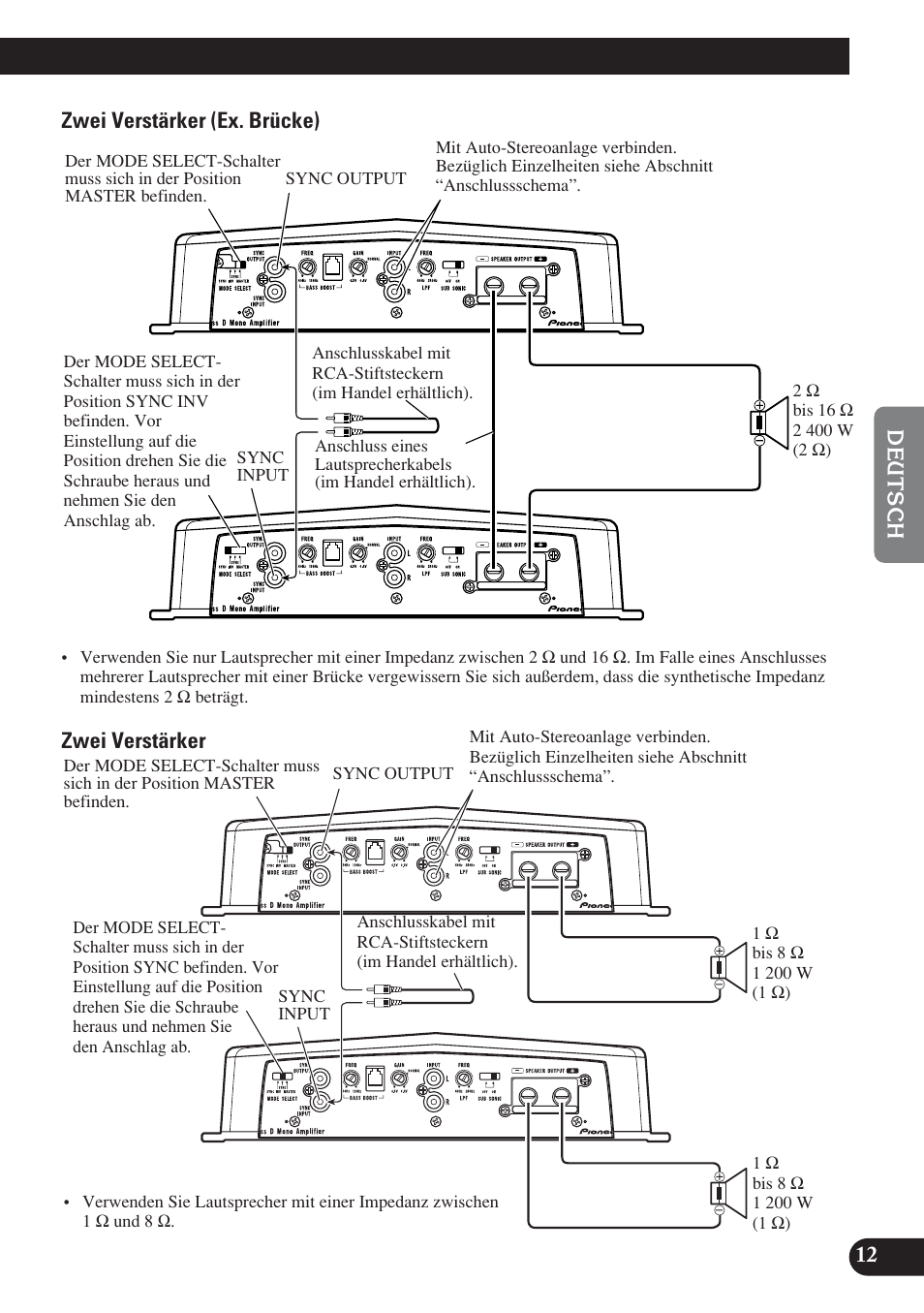 Pioneer D1200SPL User Manual | Page 49 / 128