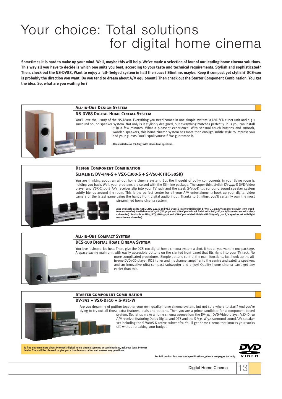 Pioneer HOME CINEMA SYSTEMS User Manual | Page 13 / 80