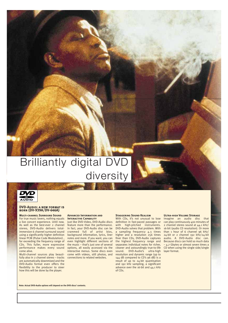 Brilliantly digital dvd diversity | Pioneer HOME CINEMA SYSTEMS User Manual | Page 16 / 80