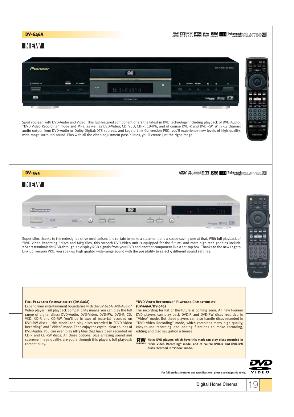 Pioneer HOME CINEMA SYSTEMS User Manual | Page 19 / 80