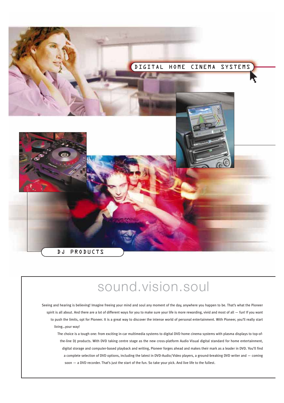 Sound.vision.soul | Pioneer HOME CINEMA SYSTEMS User Manual | Page 2 / 80