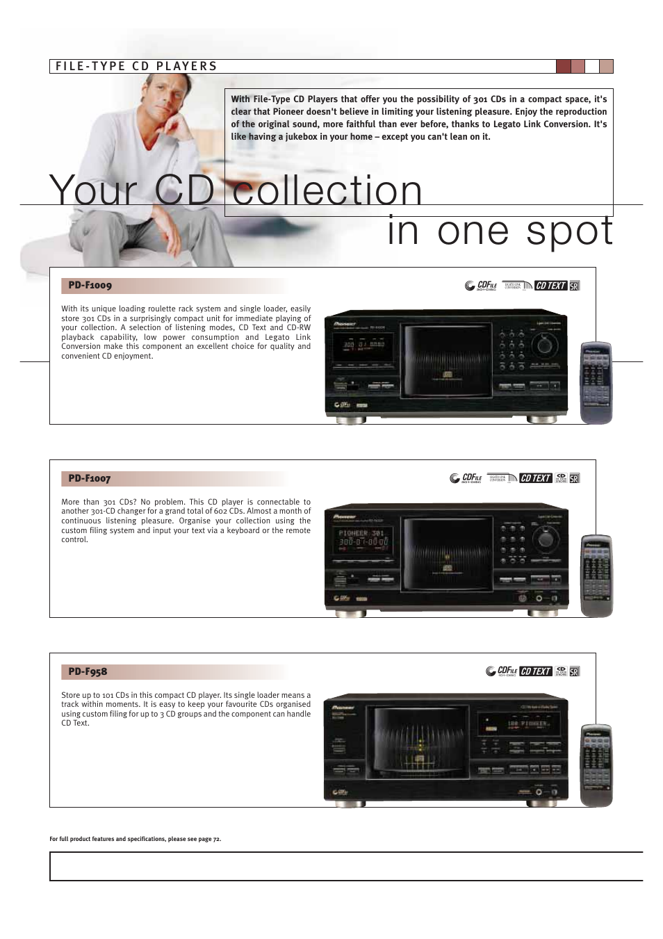 Your cd collection in one spot | Pioneer HOME CINEMA SYSTEMS User Manual | Page 40 / 80
