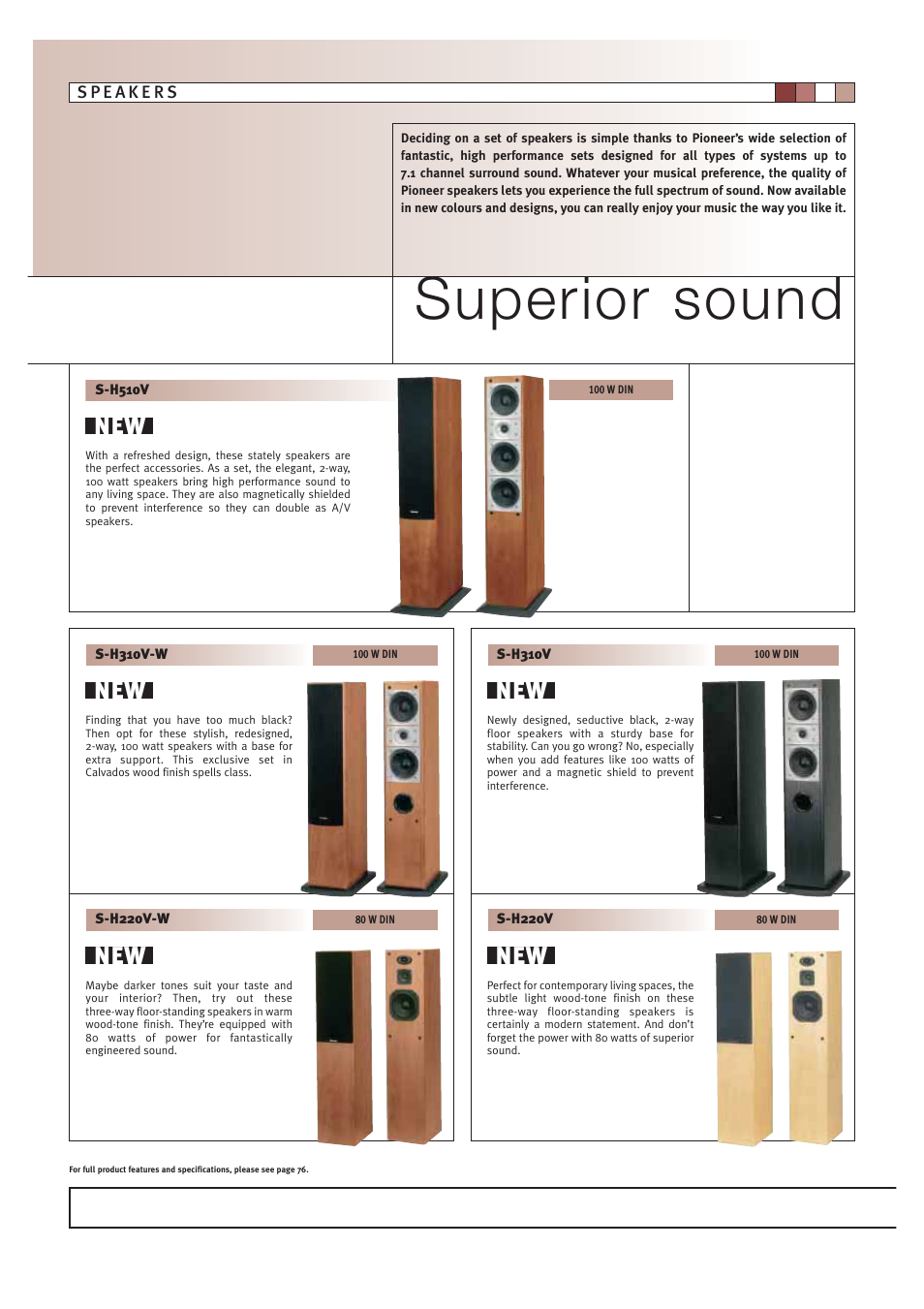 Superior sound | Pioneer HOME CINEMA SYSTEMS User Manual | Page 46 / 80