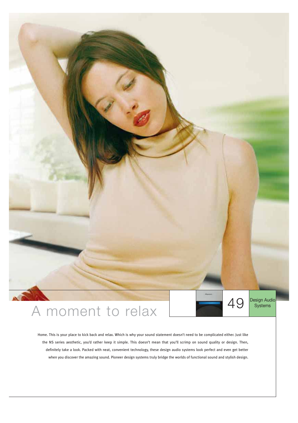 49 a moment to relax | Pioneer HOME CINEMA SYSTEMS User Manual | Page 49 / 80