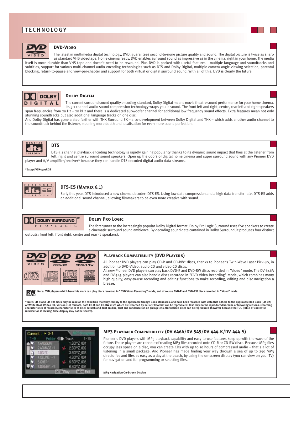 Pioneer HOME CINEMA SYSTEMS User Manual | Page 58 / 80