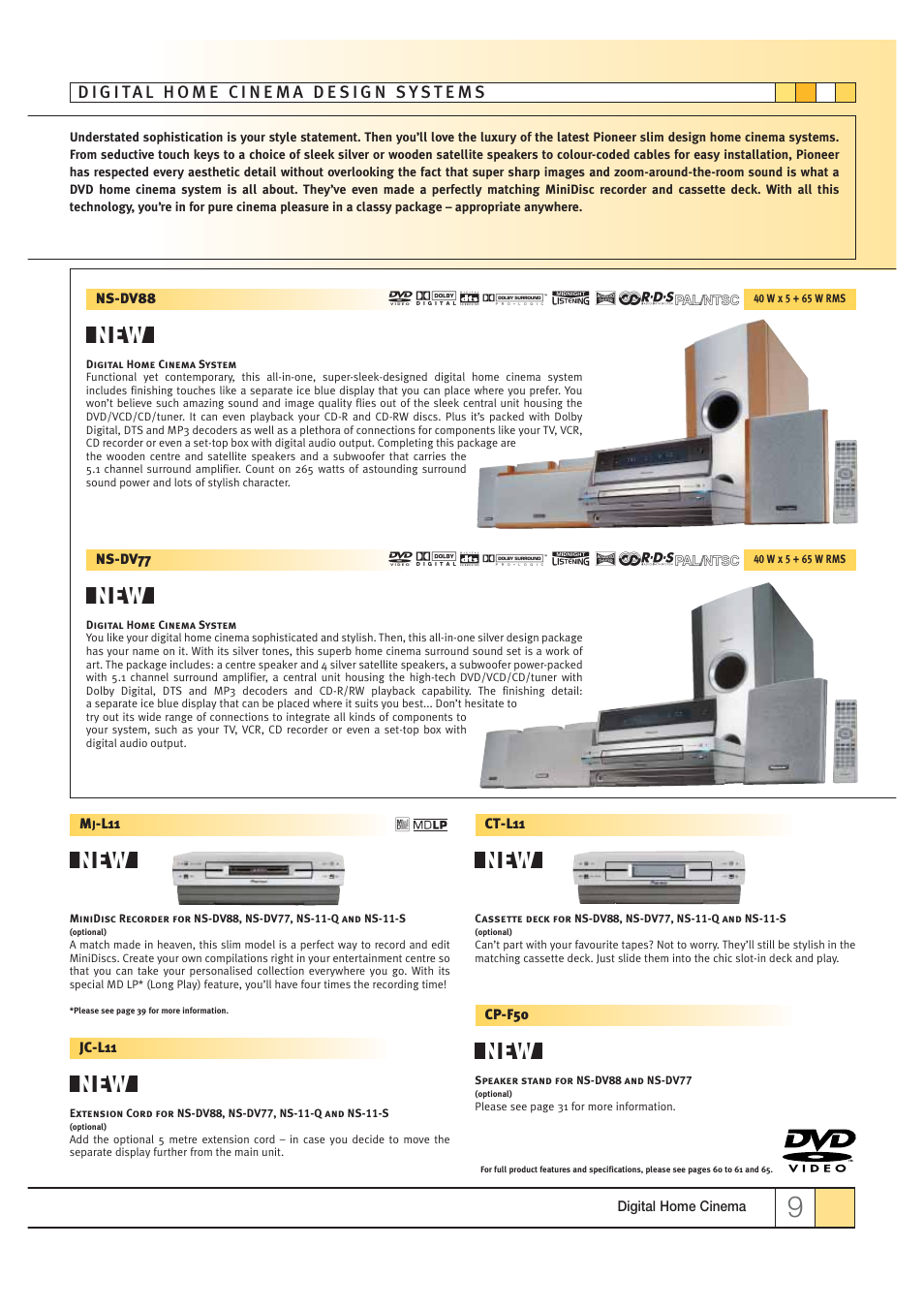 Pioneer HOME CINEMA SYSTEMS User Manual | Page 9 / 80