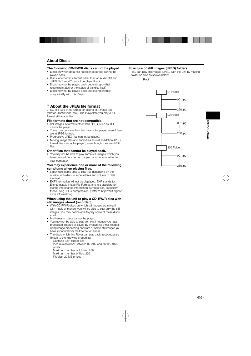 About discs, About the jpeg file format | Pioneer BDP-121 User Manual | Page 9 / 107