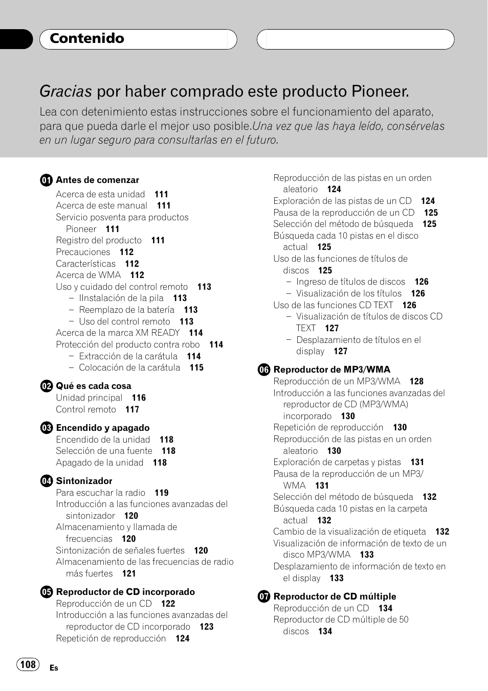 Pioneer DEH-P550MP User Manual | Page 108 / 164