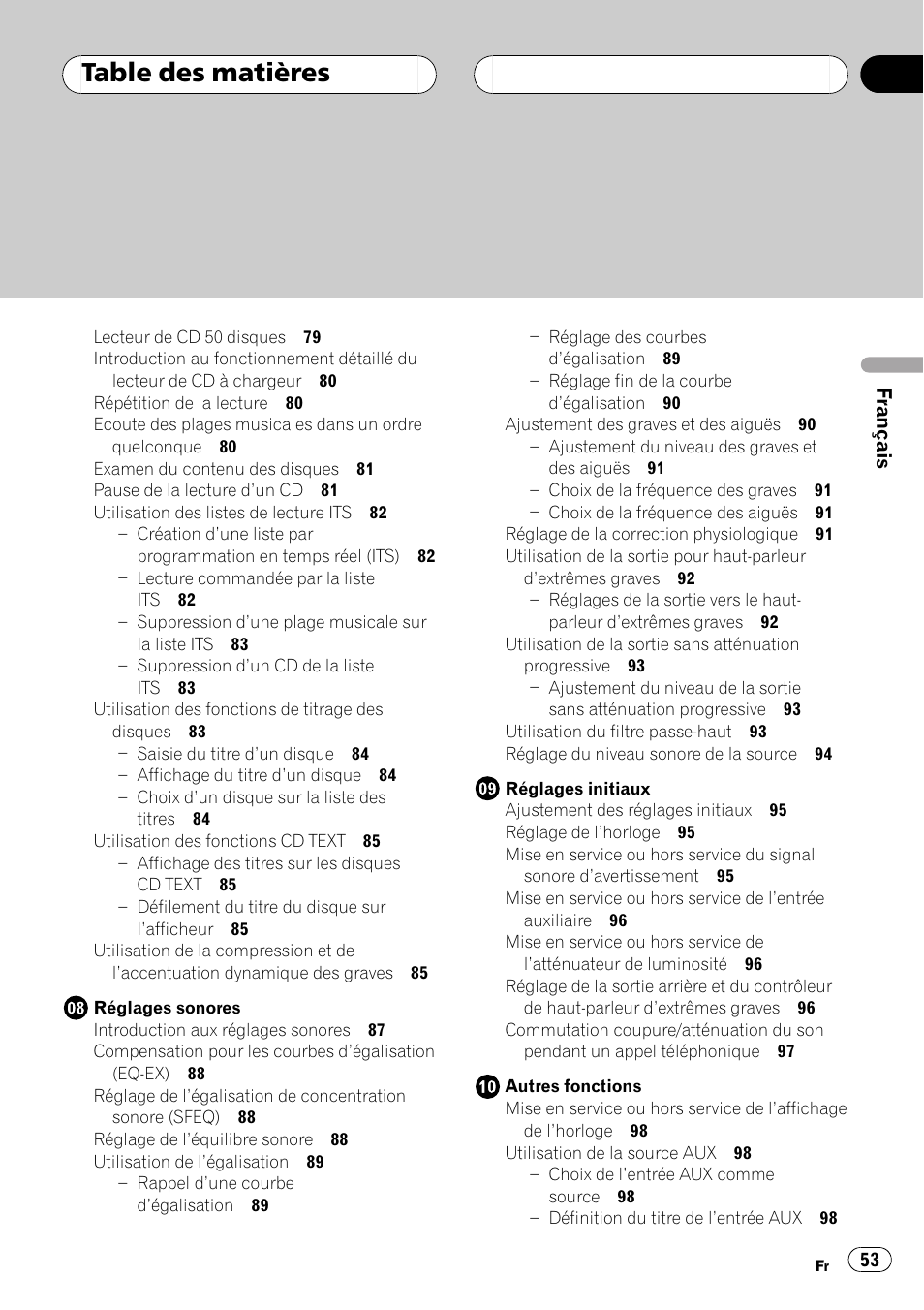 Pioneer DEH-P550MP User Manual | Page 53 / 164