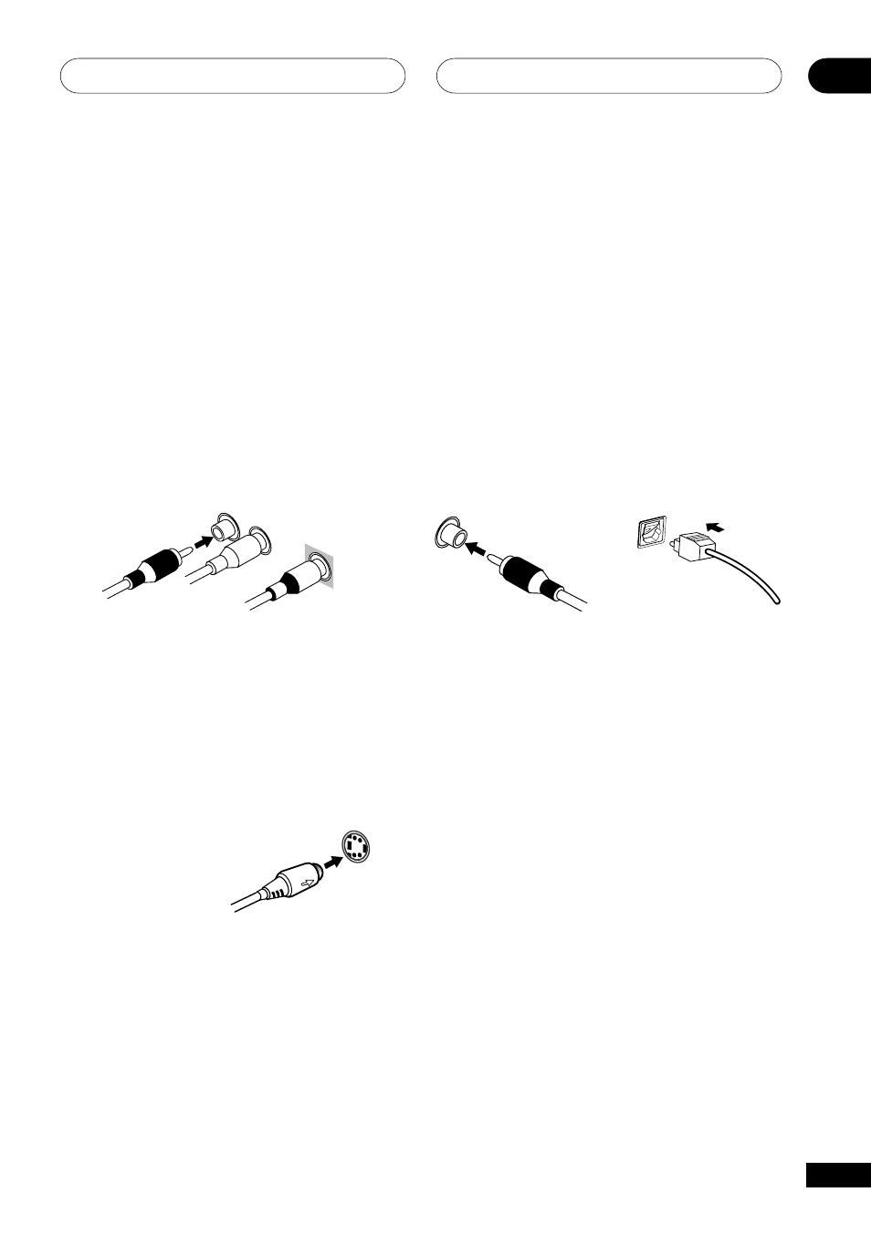 Connecting up 03, Audio/video cords, S-video cables (vsx-d511 only) | Digital audio cords/optical cables | Pioneer VSX-D511 User Manual | Page 11 / 44