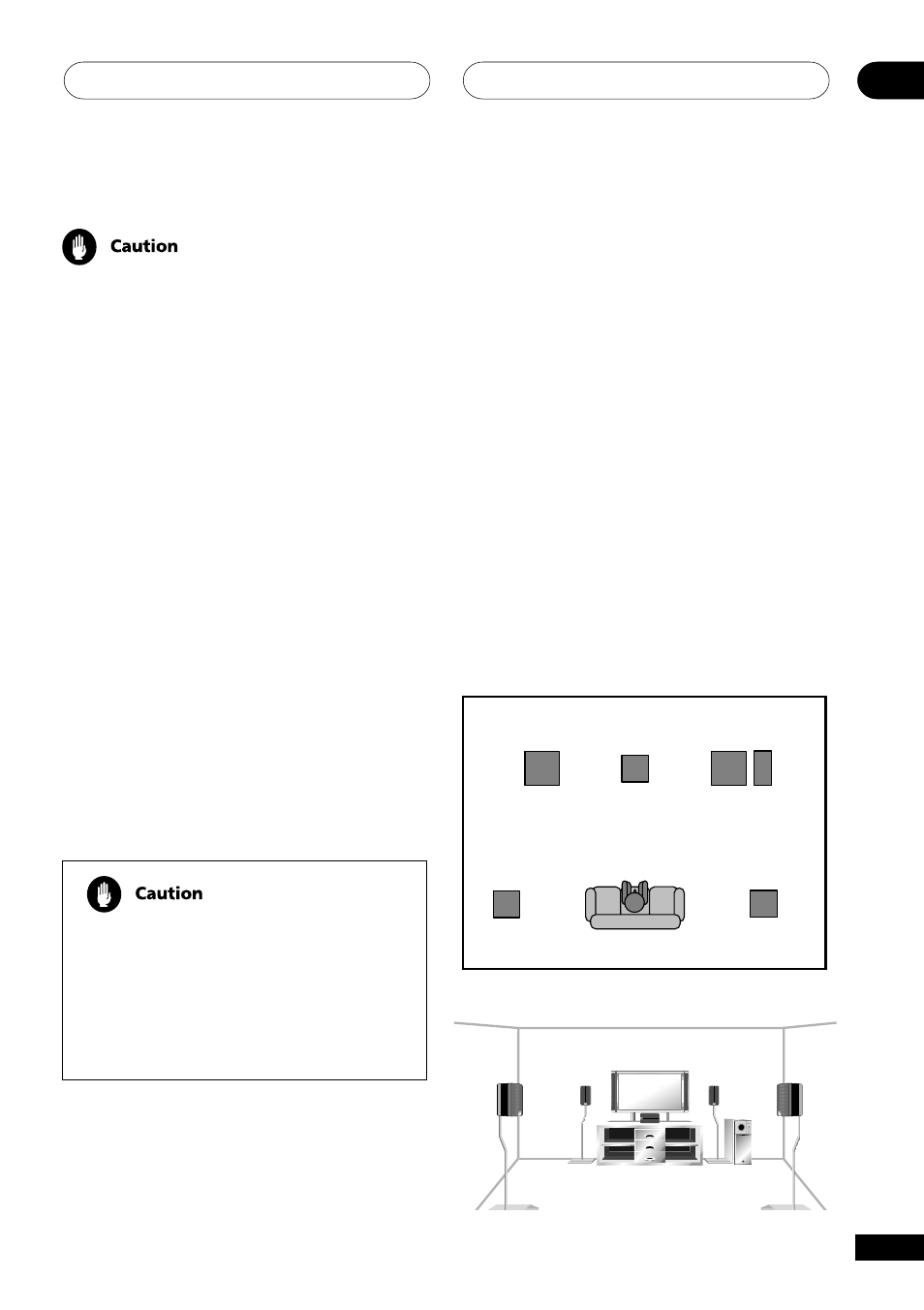Hints on speaker placement, Connecting up 03 | Pioneer VSX-D511 User Manual | Page 17 / 44