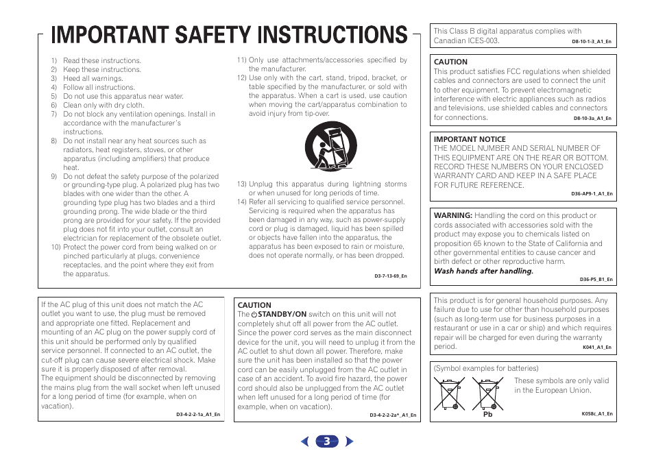 Pioneer VSX-522-K User Manual | Page 3 / 39