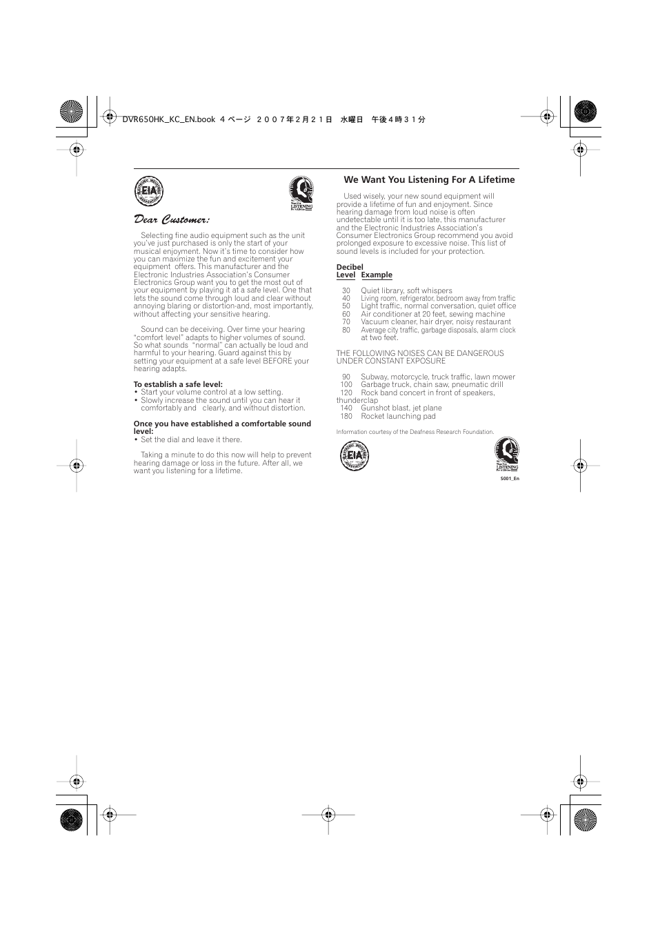 Pioneer DVR-650H-K User Manual | Page 4 / 130