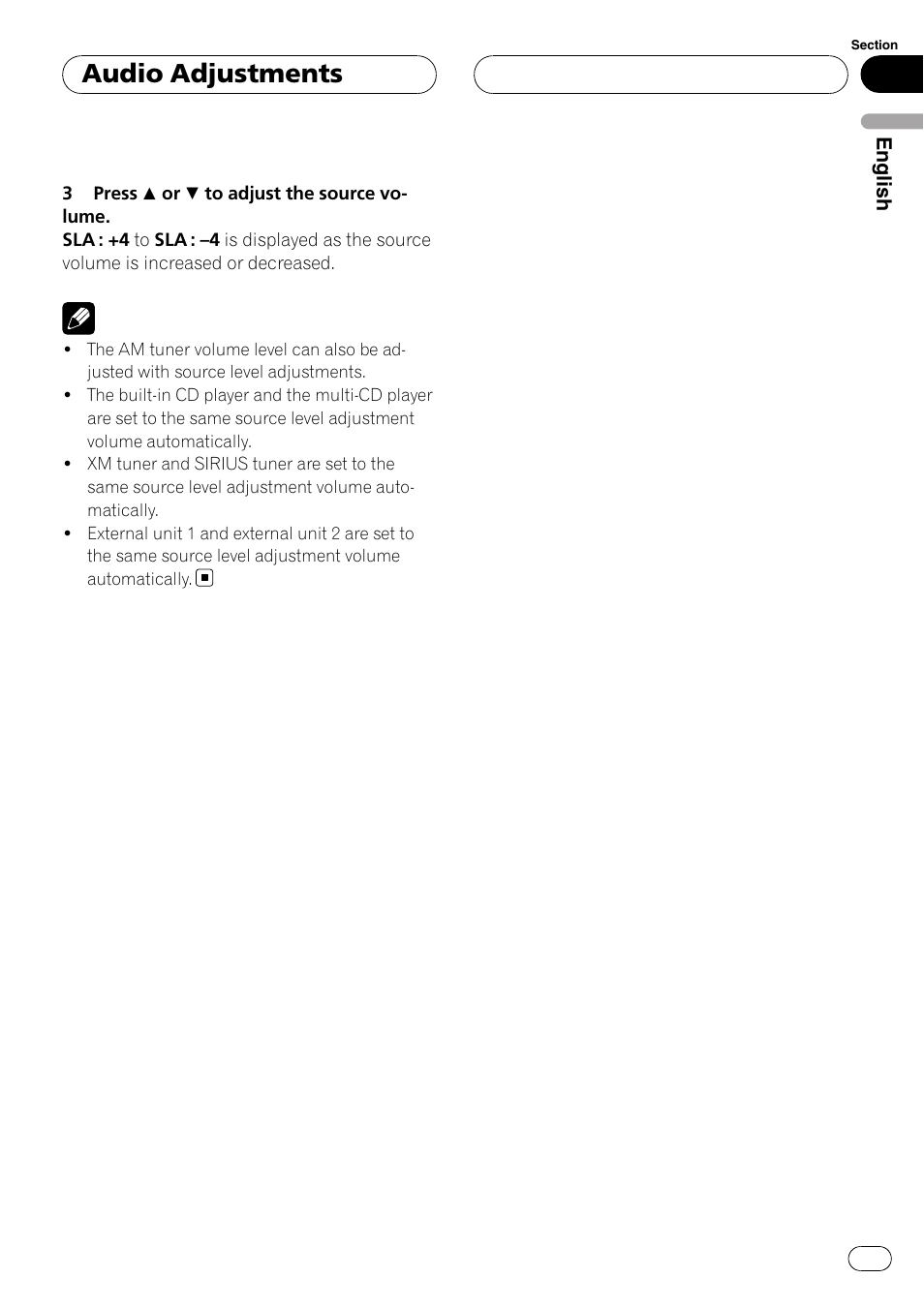 Audio adjustments | Pioneer DEH-P3900MP User Manual | Page 33 / 132