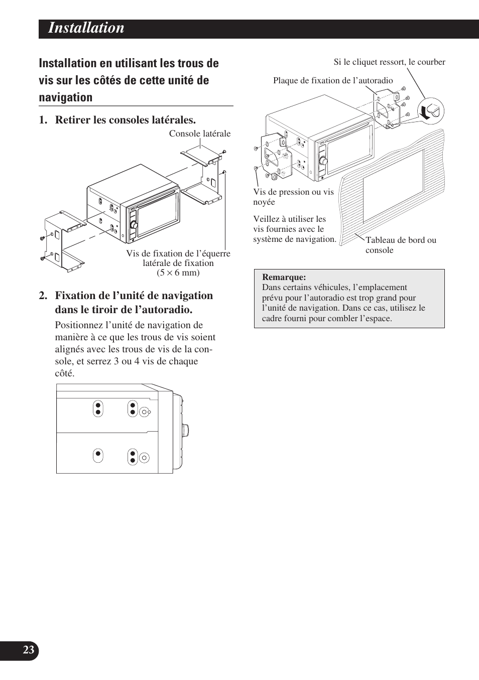 Installation | Pioneer AVIC-D3 User Manual | Page 108 / 169