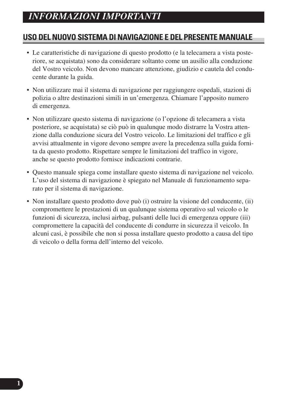 4169a_u_inst114_141_ita, Informazioni importanti | Pioneer AVIC-D3 User Manual | Page 114 / 169