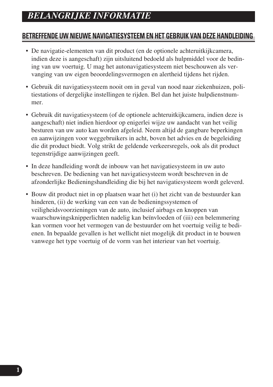 4169a_u_inst142_169_ned, Belangrijke informatie | Pioneer AVIC-D3 User Manual | Page 142 / 169