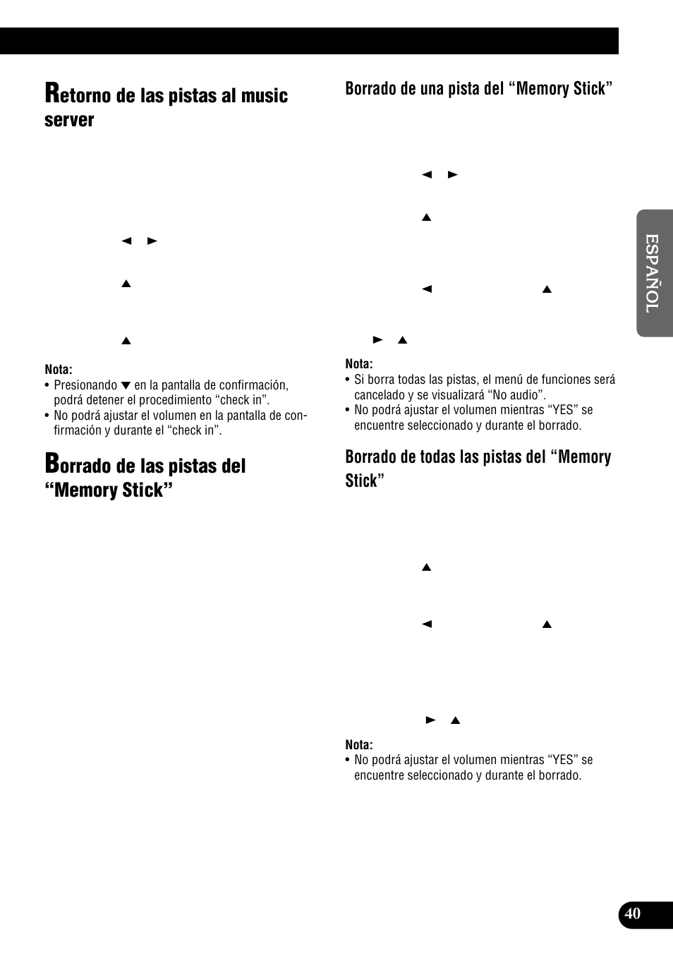 Etorno de las pistas al music server | Pioneer DEH-P900HDD User Manual | Page 117 / 156