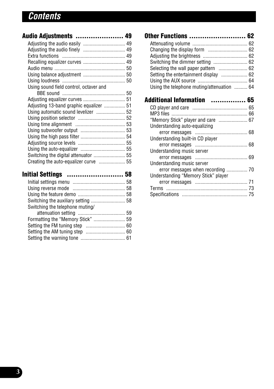 Pioneer DEH-P900HDD User Manual | Page 4 / 156
