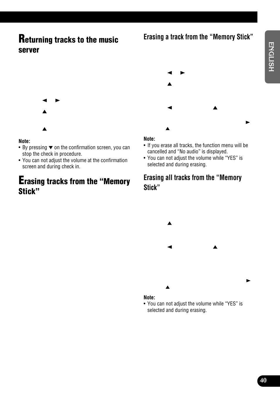 Eturning tracks to the music server | Pioneer DEH-P900HDD User Manual | Page 41 / 156