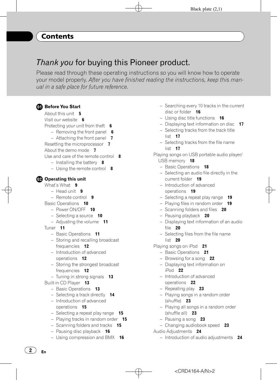 Pioneer SUPER TUNERIII D DEH-P7950UB User Manual | Page 2 / 132