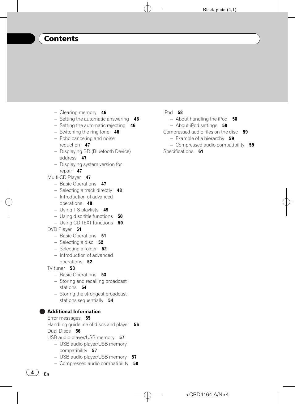 Pioneer SUPER TUNERIII D DEH-P7950UB User Manual | Page 4 / 132