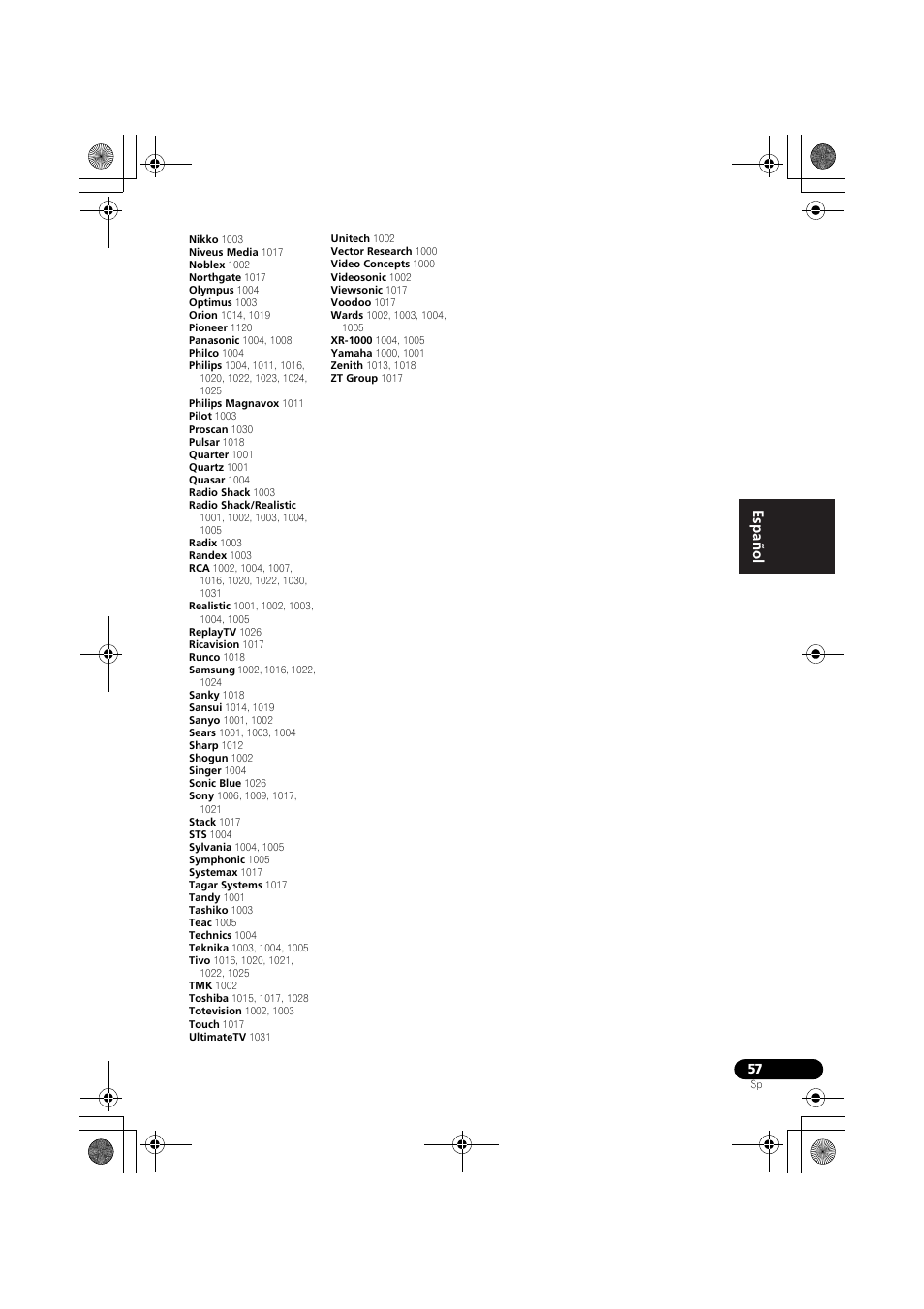 English français español | Pioneer VSX-819H User Manual | Page 197 / 213