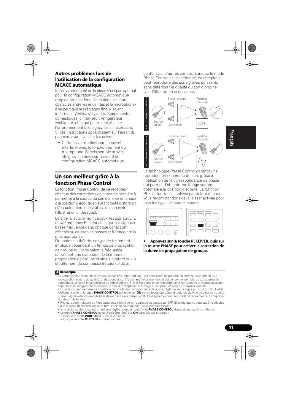 Un son meilleur grâce à la fonction phase control, English français español | Pioneer VSX-819H User Manual | Page 81 / 213