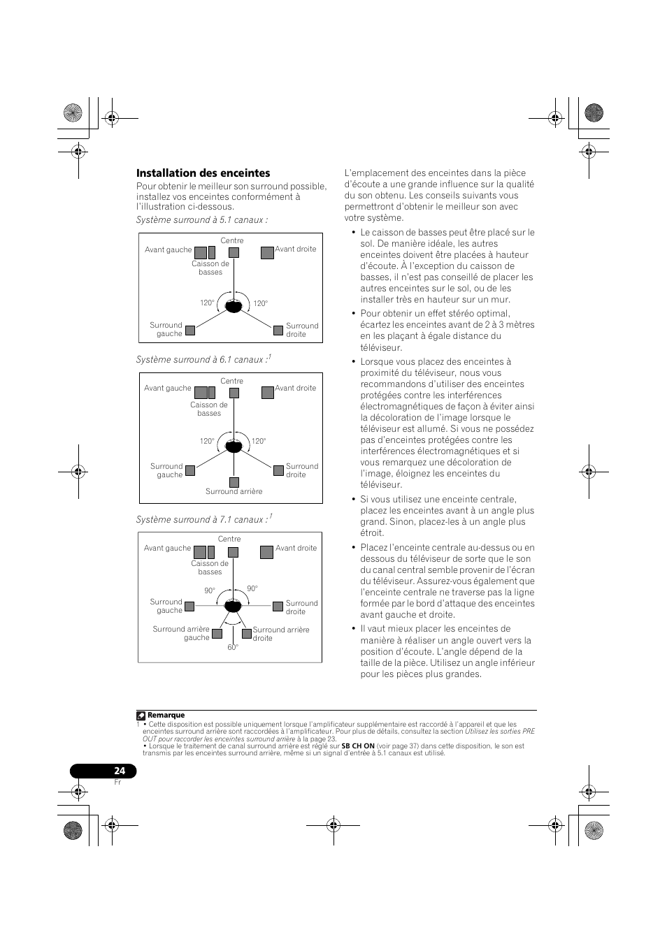 Installation des enceintes | Pioneer VSX-819H User Manual | Page 94 / 213