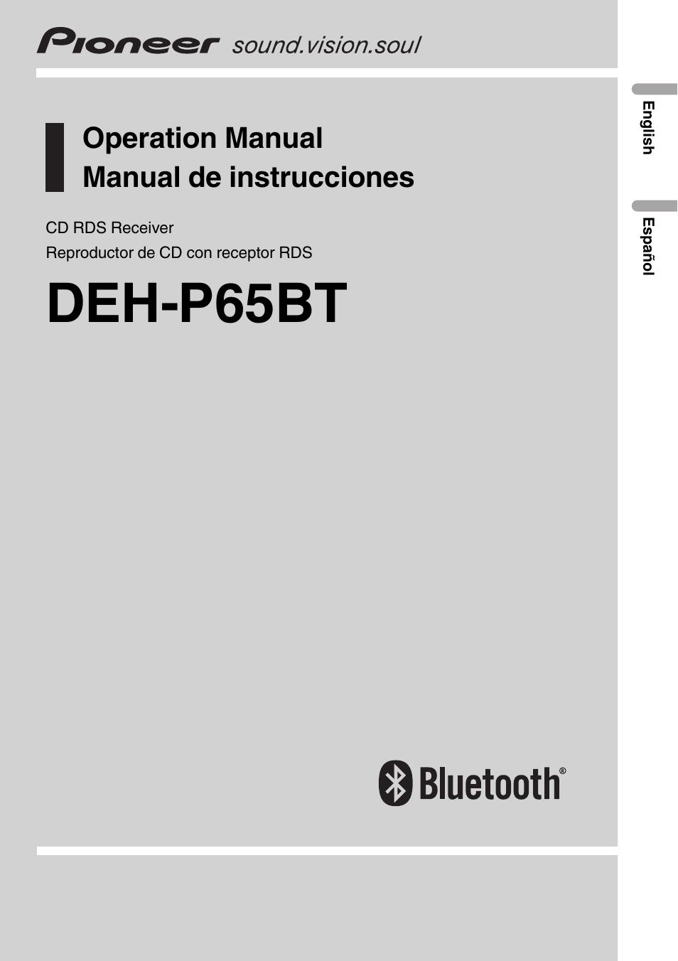 Pioneer DEH-P65BT User Manual | 130 pages