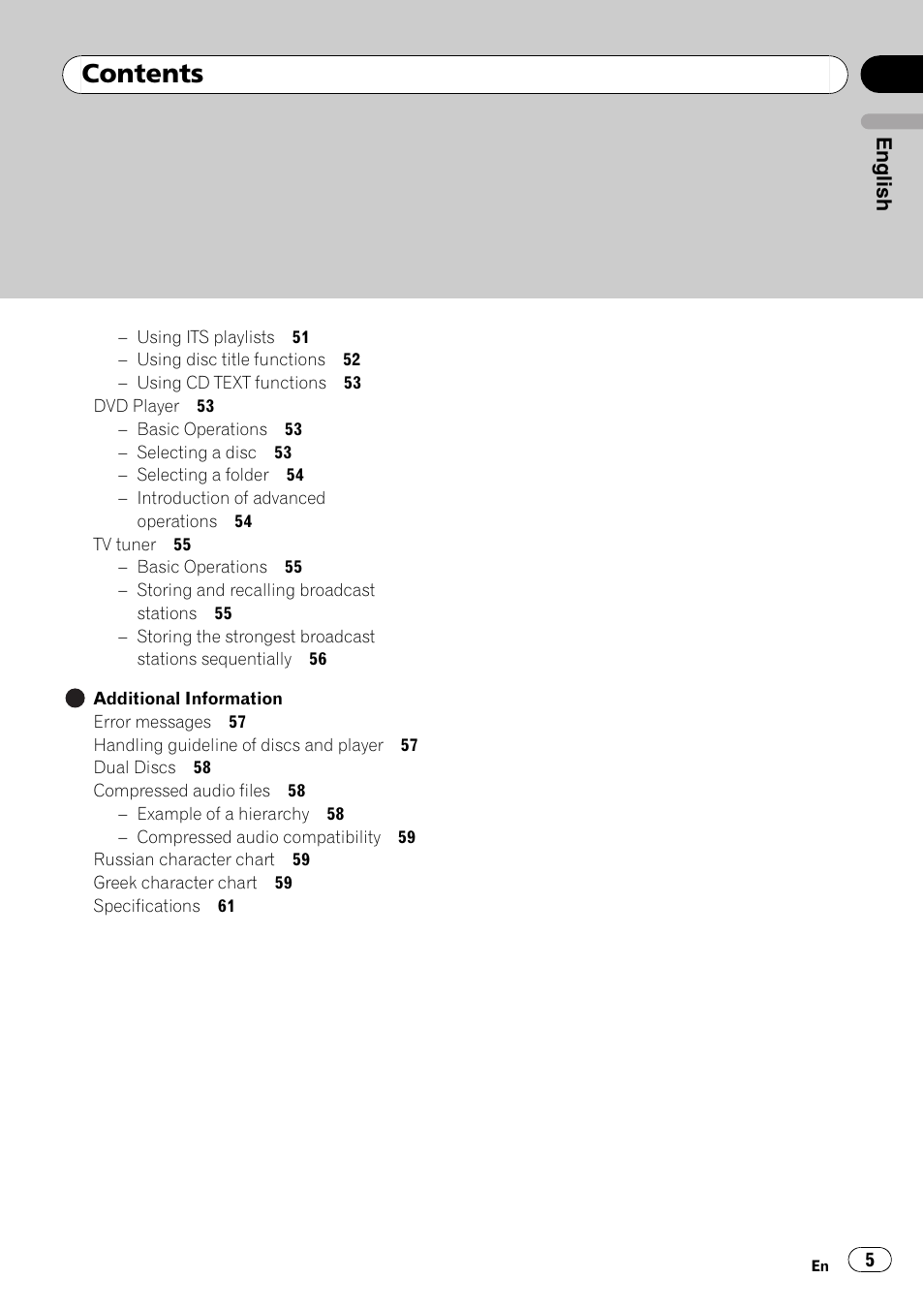 Pioneer DEH-P65BT User Manual | Page 5 / 130