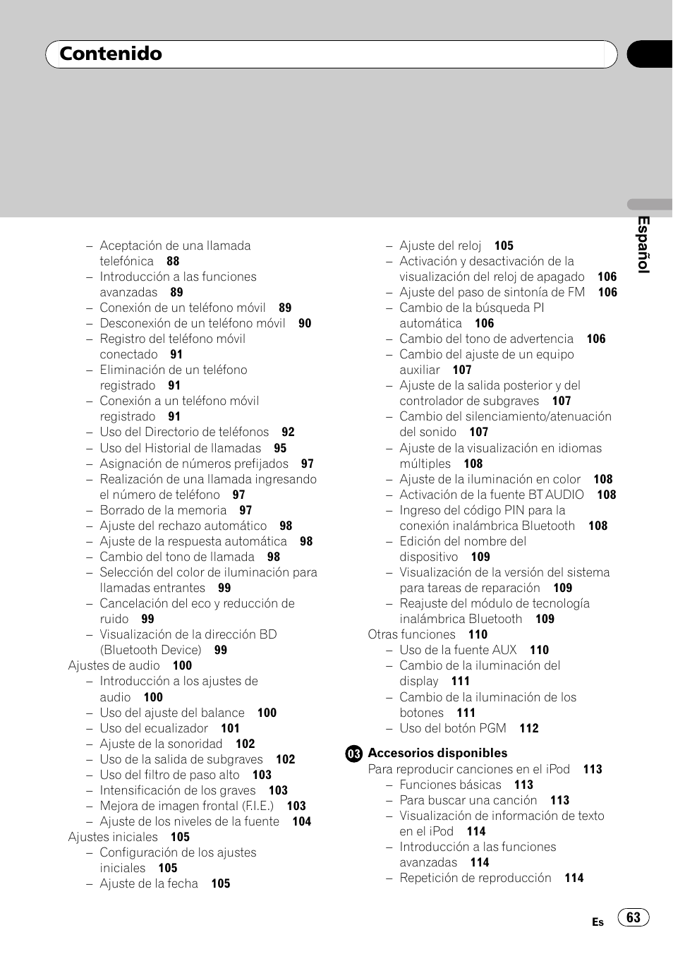 Pioneer DEH-P65BT User Manual | Page 63 / 130