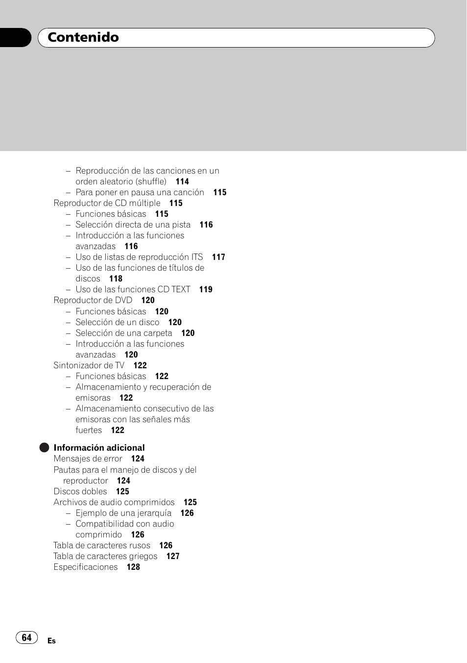 Pioneer DEH-P65BT User Manual | Page 64 / 130