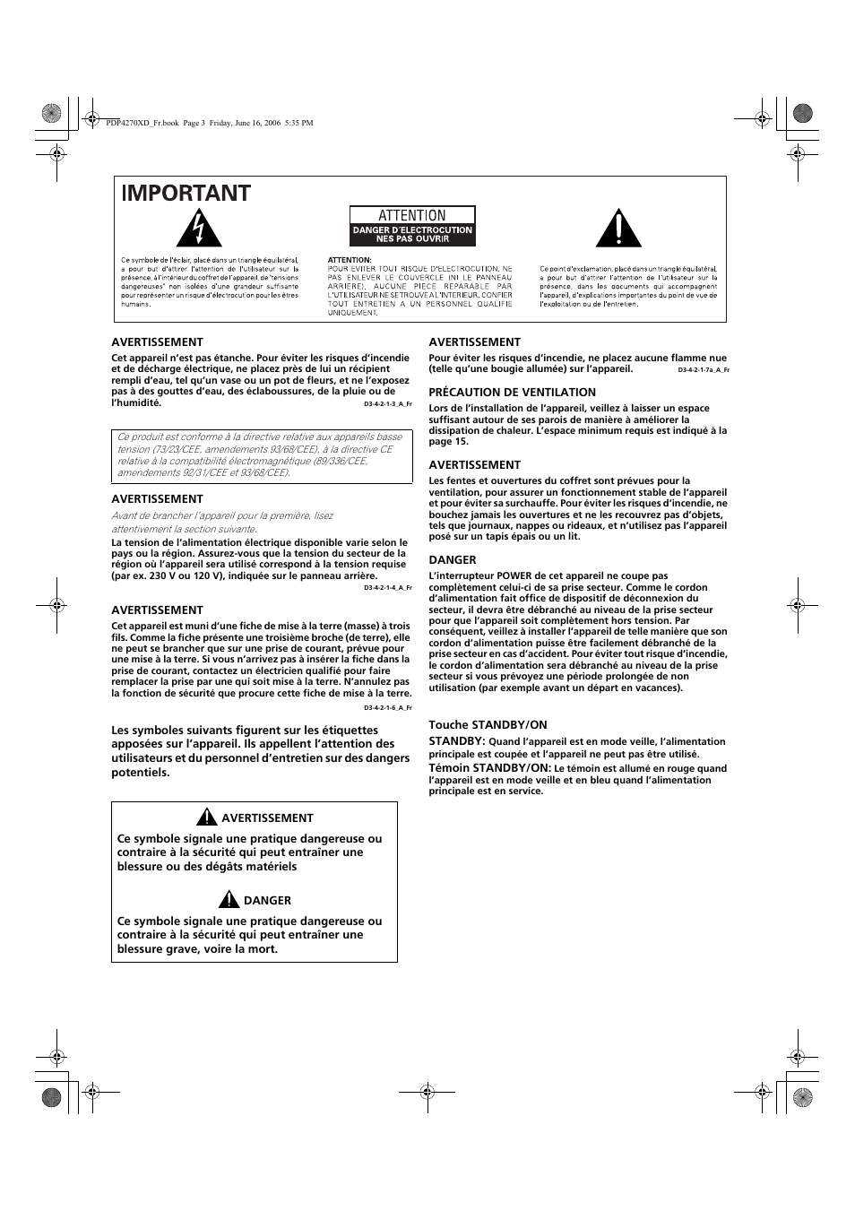 Pioneer PDP-4270XD User Manual | Page 61 / 176