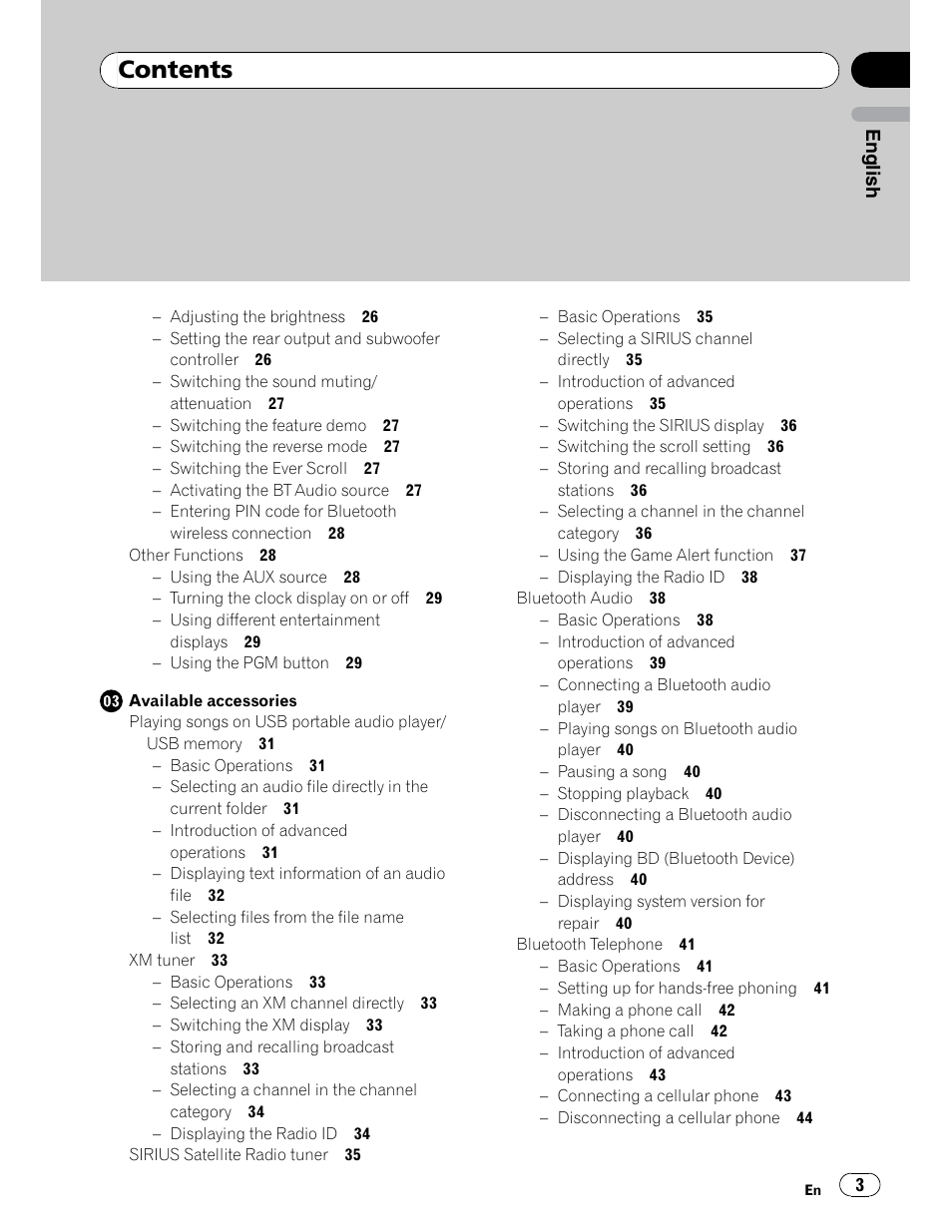 Pioneer DEH-P5900IB User Manual | Page 3 / 72
