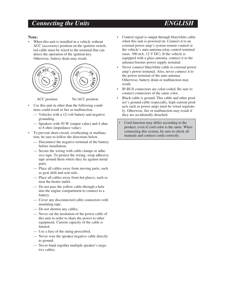Connecting the units english | Pioneer DEH-P5900IB User Manual | Page 64 / 72