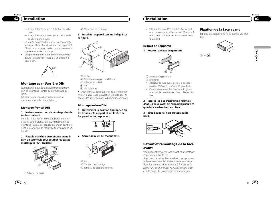 03 installation | Pioneer DEH-4300UB  EU User Manual | Page 23 / 48