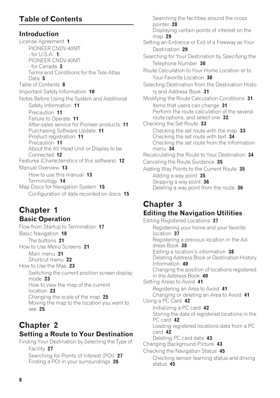 Pioneer AVIC-90DVD User Manual | Page 10 / 74