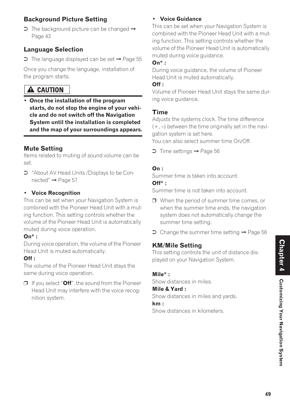 Chapter 4 | Pioneer AVIC-90DVD User Manual | Page 51 / 74