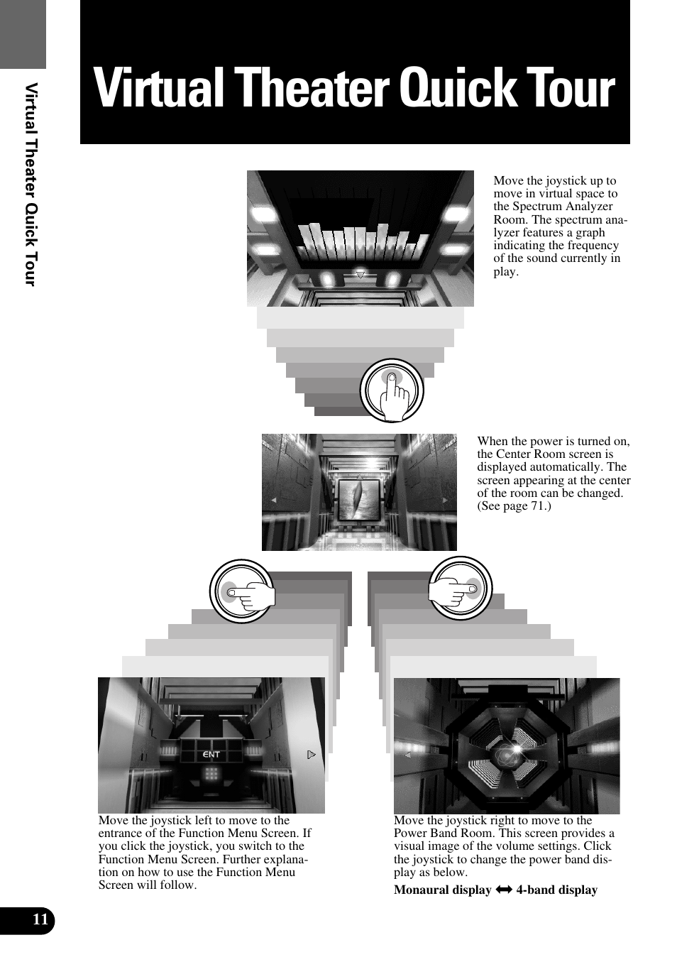 Virtual theater quick tour | Pioneer Super Tuner III AVM-P9000 User Manual | Page 12 / 96