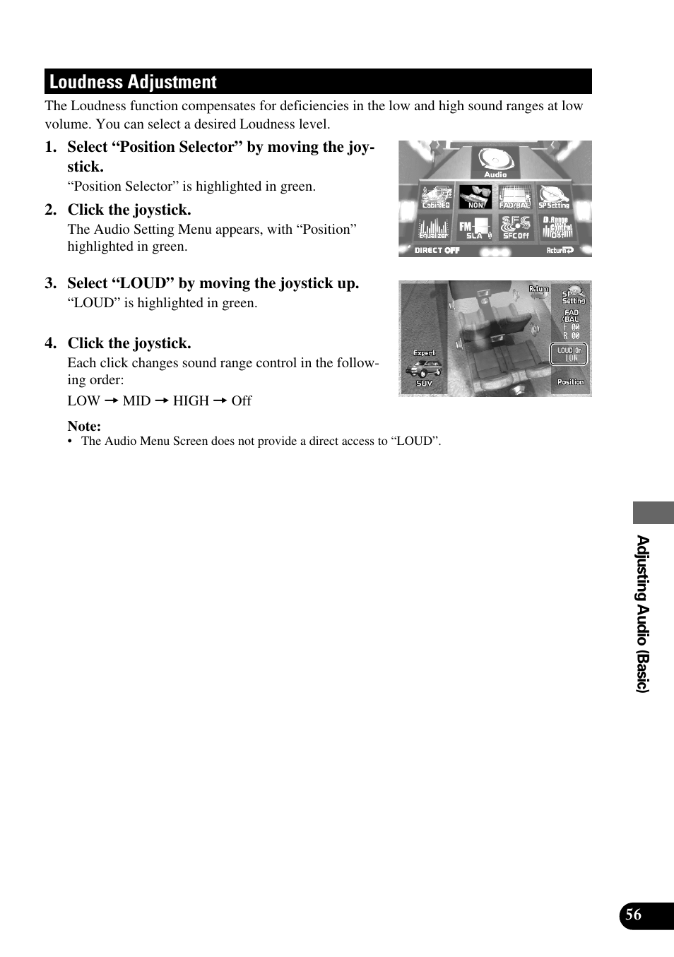 Loudness adjustment | Pioneer Super Tuner III AVM-P9000 User Manual | Page 57 / 96