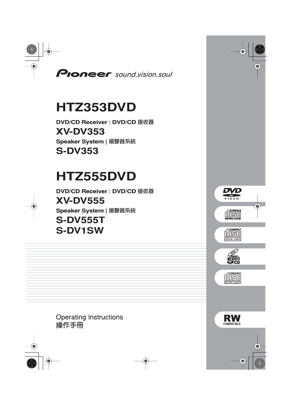 Pioneer S-DV555T User Manual | 94 pages